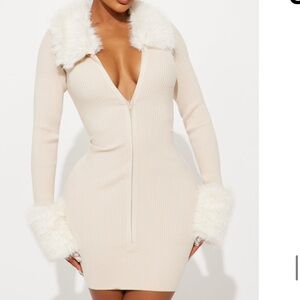 Fur dress